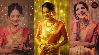 Milana Nagaraj Instagram Reels Video  Kanchipuram  Silk Saree  Milana Nagaraj  Sandalwood [upl. by Sarat942]