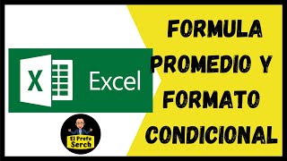 FORMULA PROMEDIO Y FORMATO CONDICIONAL EN EXCEL CALIFICACIONES [upl. by Nyrroc883]