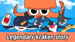 EN A legendary kraken story sea animal names for children kids cartoonㅣCoCosToy [upl. by Arreip803]