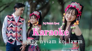 Nyiag Nyiam Koj Lawm  Paj Ntsais Xyooj  Karaoke [upl. by Renaxela]