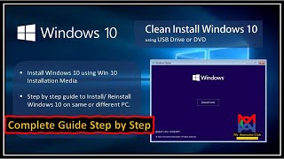 StepbyStep Guide Windows 10 Installation Tutorial English windows windows10 OS installation [upl. by Ezirtaeb383]