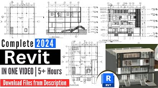 🟢Revit Architecture Complete Project Tutorial  5 Hours for Beginners [upl. by Conn]