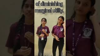 UPSKILL At BMSCW presents the topic  Law of diminishing marginal utility [upl. by Yesrej298]