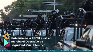 Gobierno capitalino puso en marcha operativo de seguridad [upl. by Avigdor]