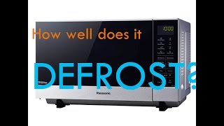 Panasonic Flatbed Microwave  Turbo Defrost and Review NNSF574SQPQ [upl. by Arihsak626]