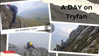 Tryfan Pinnacle Rib Variant V Buttress V arete grade 3 scrambles mountains climbing explore [upl. by Lilyan]