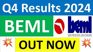 BEML Q4 results 2024  BEML results today  BEML Share News  BEML Share latest news  BEML Dividend [upl. by Demetre]