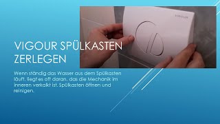 VIGOUR Spülkasten läuft Spülkasten von VIGOUR zerlegen öffnen Drückerplatte öffnen [upl. by Uol]