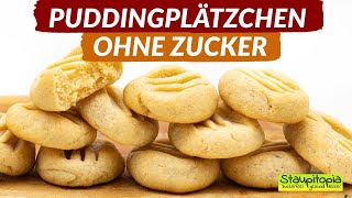 Puddingplätzchen ohne Zucker 😍 [upl. by Hearsh363]