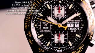 Tissot PRS 516 Carbon Fiber Stainless Steel Automatic Chronograph T91148781 40MM [upl. by Naves]