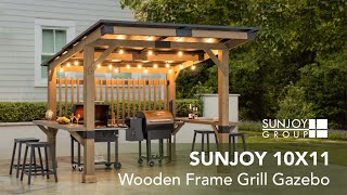 Backyard Grill Ideas  Sunjoy Backyard Grill Gazebo  DIY Outdoor Kitchen Ideas sunjoylife bbq [upl. by Ehman]