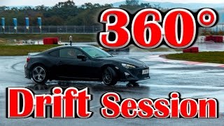 GT86 Club Vienna  360° Video  Drift Session RICOH THETA  FULL HD [upl. by Bresee]