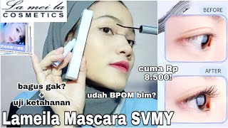 New Review Lameila SVMY Maskara Waterproof  Bagus Gak  Uji Ketahanan  By Amalia Novianti [upl. by Euqinehs]