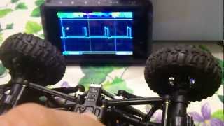 Losi Micro Crawler ESC wave form motor with DSO203 oscilloscope [upl. by Nohsed]