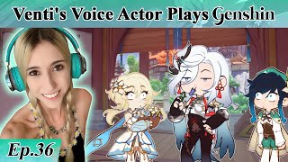 Ventis English Voice Actor plays GENSHIN IMPACT Part 36 The Divine Damsel of Devastation [upl. by Mohorva]