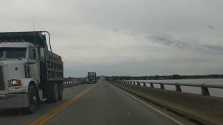 Thomas Downing Bridge US Route 360 West Tappahannock Virginia [upl. by Adiazteb294]