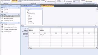 Access 2007 Parameter Abfrage erstellen [upl. by Broadbent717]