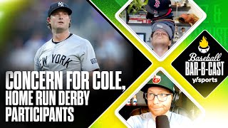 Concern for Gerrit Cole who might be in the Home Run Derby  Baseball BarBCast  Yahoo Sports [upl. by Oneida341]