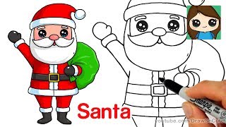 How to Draw Santa Claus Easy [upl. by Ahsin277]