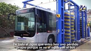 Metropolitano lavado de buses ahorro de agua [upl. by Ettegdirb909]