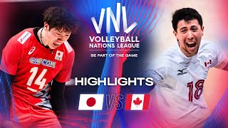 🇯🇵 JPN vs 🇨🇦 CAN  Quarter Finals  Highlights  Men’s VNL 2024 [upl. by Zetnwahs]