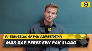 Giedo van der Garde quotVerstappen liet in Baku zien wie de nummer één in het team isquot [upl. by Maharg]