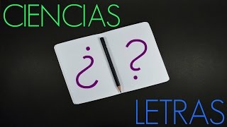 ¿CIENCIAS O LETRAS QUE BACHILLERATO ESCOGER  experiencia [upl. by Soiritos]