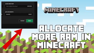 How To Allocate More Ram To Minecraft 2024  Minecraft Tutorial [upl. by Enneira]