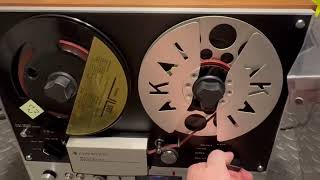 Kenwood KW5066 Reel to Reel Player Demo [upl. by Llamaj88]