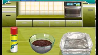 How to Make Saras Cooking Class Brownies Kids Game [upl. by Yatnoj659]