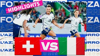 Highlights SvizzeraItalia 01  Femminile  UEFA Women’s Nations League [upl. by Ehcsrop]