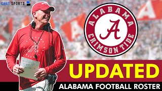 Alabama Football Depth Charts UPDATED After The Spring Transfer Portal Window  Summer Enrollees [upl. by Nahrut]