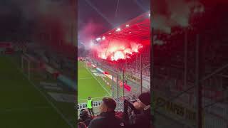 Chemie Halle vs Waldhof Mannheim Pyro shorts hfc chemiehalle pyro [upl. by Christian831]