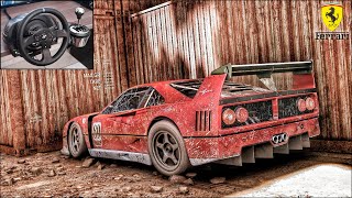 Rebuilding a FERRARI F40 Competizione  Forza Horizon 5  Thrustmaster T300RS Gameplay [upl. by Saturday84]