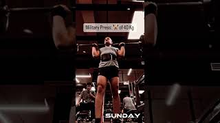 Military Press of 40 Kg 🏋️‍♀️🇮🇳🫵 [upl. by Addy746]