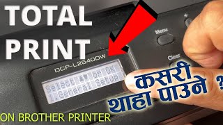 How To Find Total Print on Brother Printer [upl. by Akcinehs]