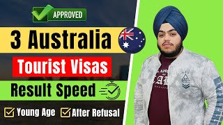 Approved 3 Australia Tourist Visas  Australia Visitor visa 2024  Australia Tourist Visa Update [upl. by Baggett]