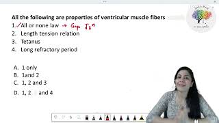 Properties of cardiac muscle  MCQ By Dr Pooja Nigade [upl. by Zenas]