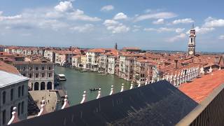 Venice view from Rooftop Terrace  T Fondaco dei Tedeschi  HD [upl. by Daisey]