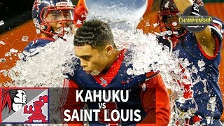 Crusaders flip the script on Red Raiders  SL Replay  Kahuku vs Saint Louis Nov 16 2018 [upl. by Akaenahs]