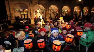 Sankt Martinzug 2022 Bocholt Germany  How the Germans celebrate StMartins evening [upl. by Seuqirdor]