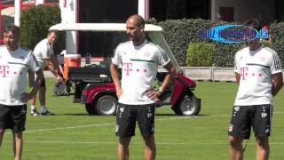 17072013 FC Bayern 1 Offenes Training mit Thiago Alcantara in der Säbener Str [upl. by Dwayne643]