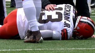 Odell Beckham Jr Leg Injury vs Bengals w Replay  NFL Week 7 [upl. by Bluhm]