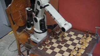 Chess Robot plays a game [upl. by Anilat]