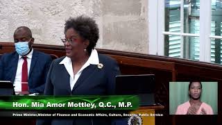 20222023 Budget Address Mia Amor Mottley [upl. by Eeram]