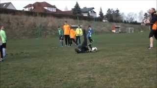 Trening bramkarski dzieciGoalkeeper training children [upl. by Tterej]