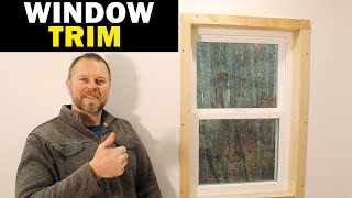 Trim out a Window Inside  Build a 20x30 Workshop [upl. by Nixie309]