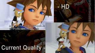 Kingdom Hearts 15 HD Comparison [upl. by Clayborn]