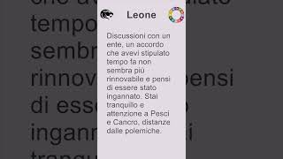 Leone oroscopo di martedì 30 luglio 2024 short [upl. by Anilys]