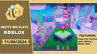 MattyBee PLAYING ROBLOX WITH VIEWERS VOD  11092024 [upl. by Alilahk]